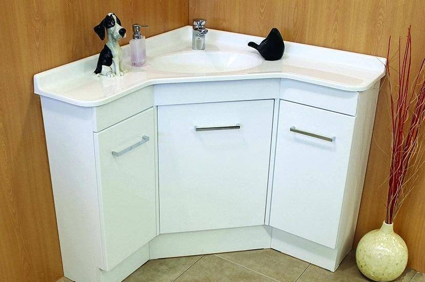 craftsman bathroom corner sink