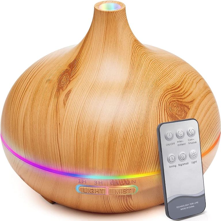Wooden Aromatherapy Diffuser for Essential Oil with Remote Control