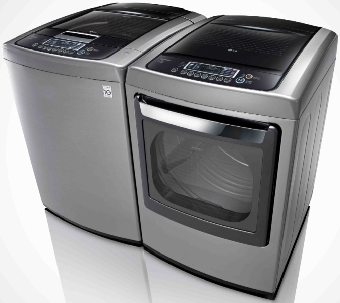 LG Graphite Steel Top Load Laundry Pair 