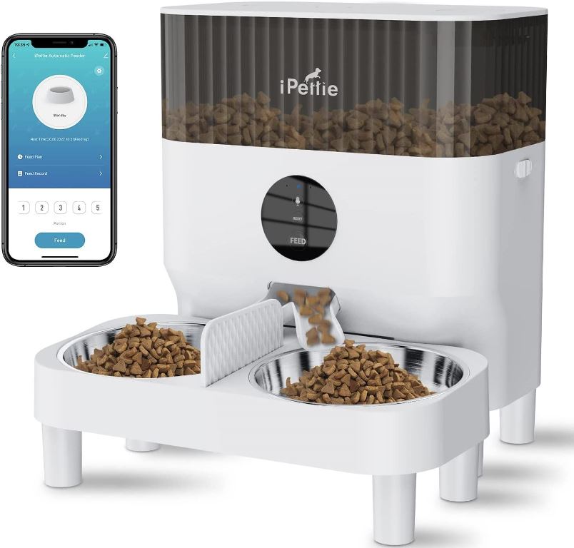 Smart Automatic Wi-Fi Pet Feeder for Dogs and Cats